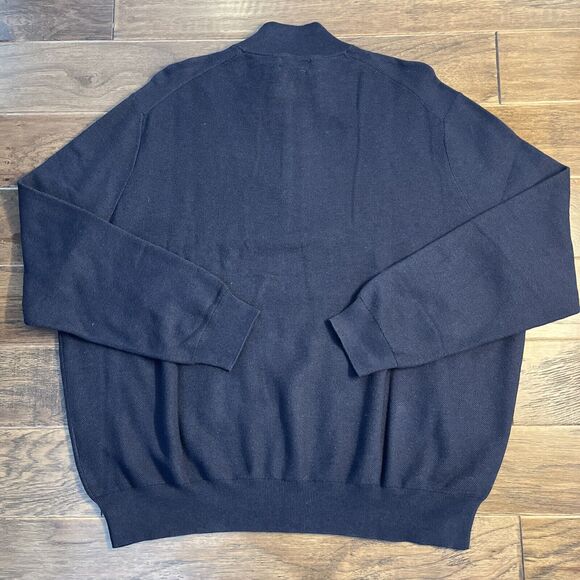 NWT Polo Ralph Lauren 1/4 Zip Pullover Sweater Big & Tall Navy Men’s 4XB $125 - Picture 5 of 6